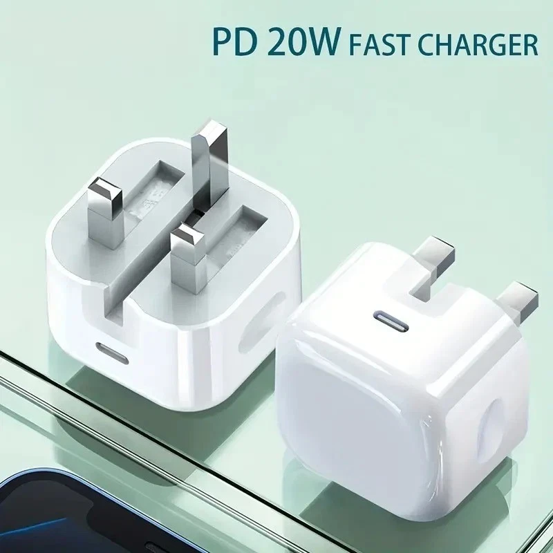 For iPhone 17 16 15 14 13 12 Pro Max X Fast 20W USB-C PD Plug Charger and Cable