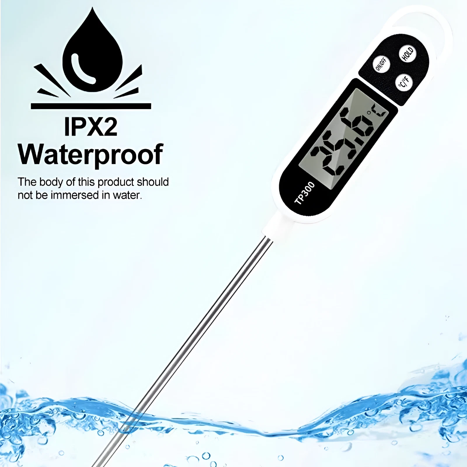 Digital Meat Thermometer Food Temperature Probe for Cooking BBQ Turkey Kitchen